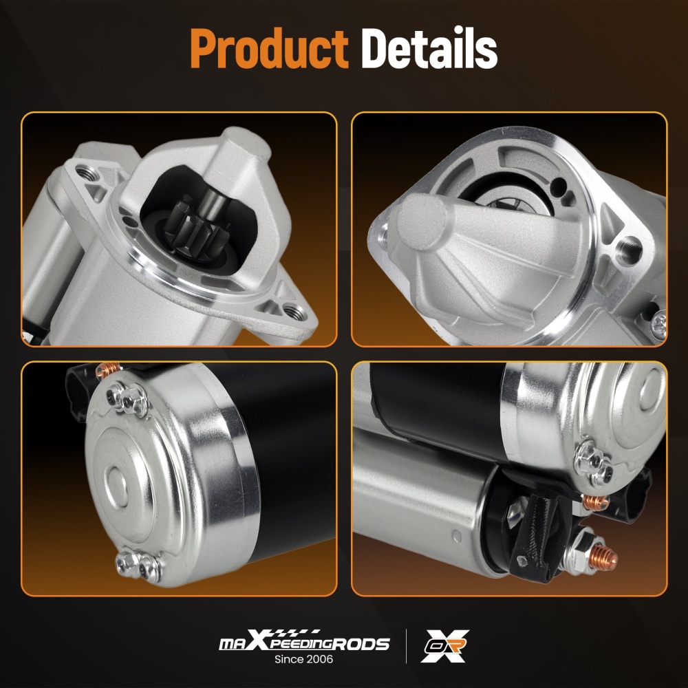 Starter compatible for Kia Spectra5 2.0L 2007-2009 3610023170RU Manual Trans 1.2kW 8T