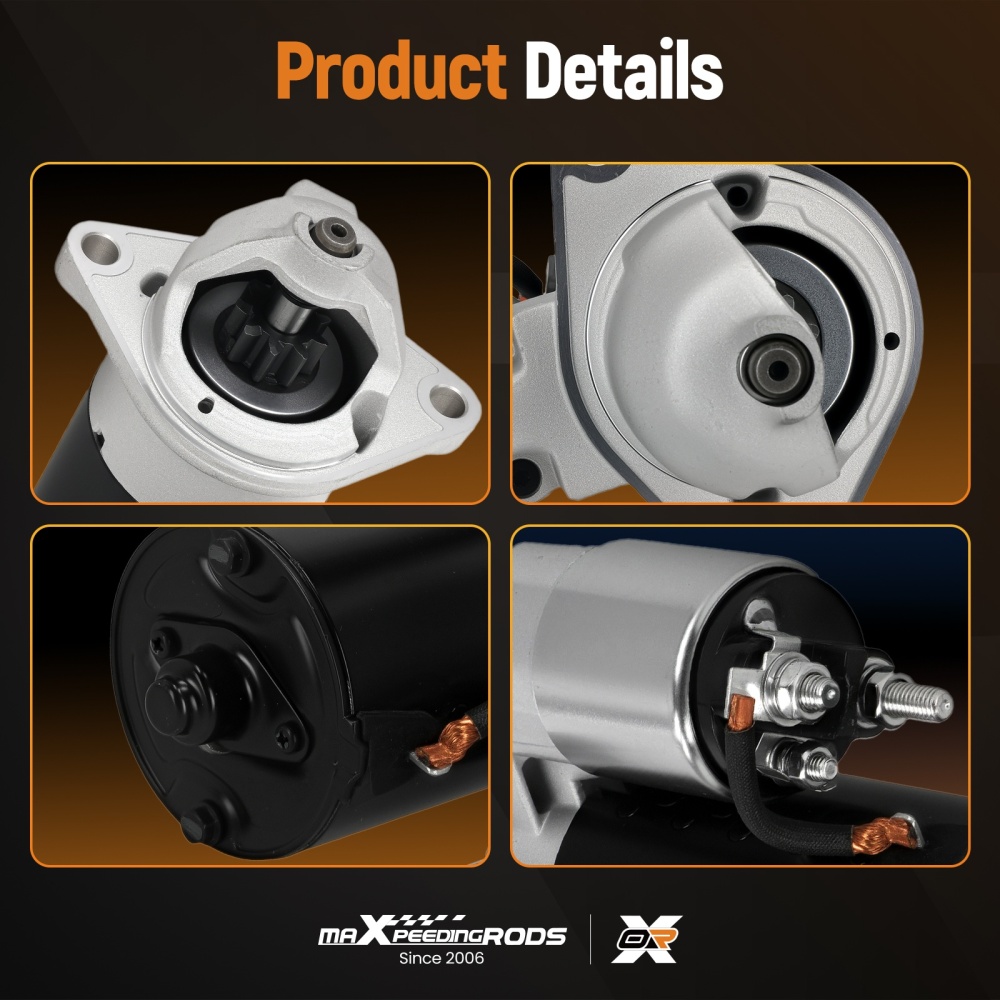 Starter Motor compatible for Caterpillar 3024C Perkins 404D-22 18949N 2.0KW CW 9T 12V