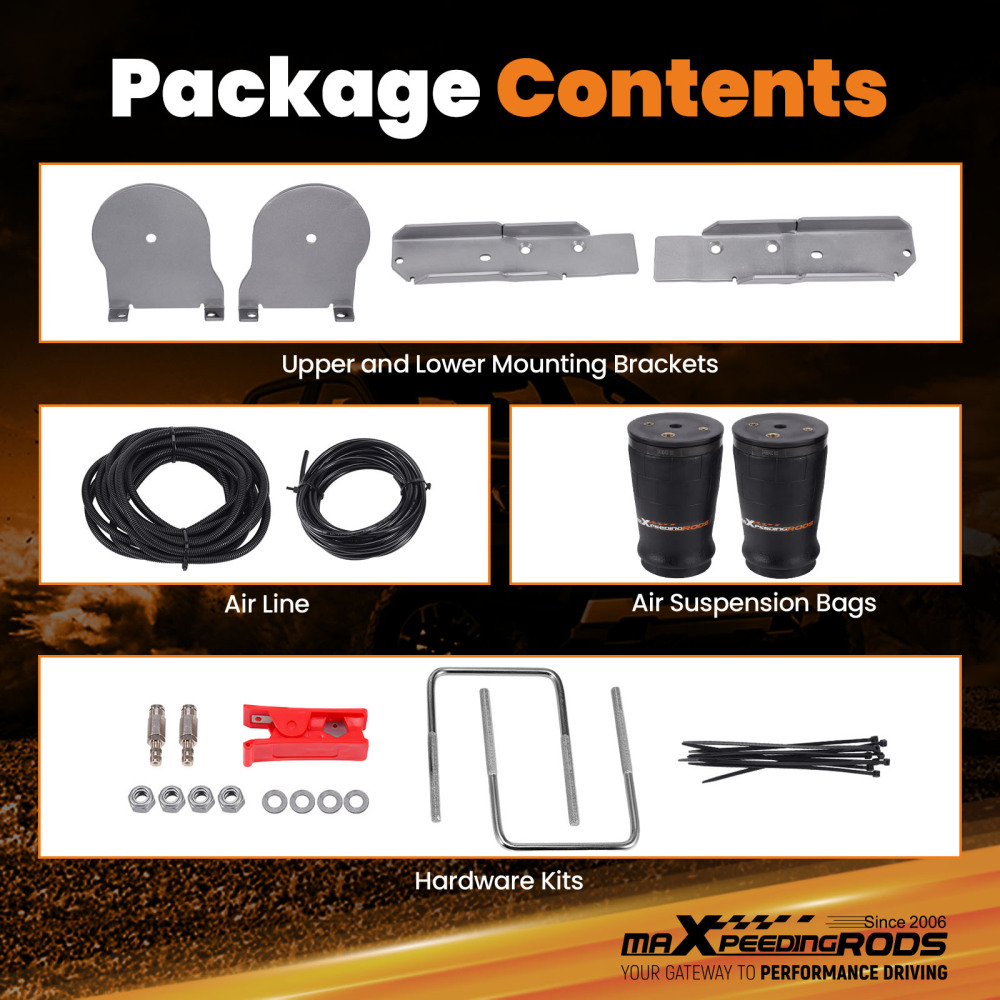 Towing Air Spring Bag Kit compatible for Toyota Hiace Commuter H200 KDH221 TRH223 2005-2019