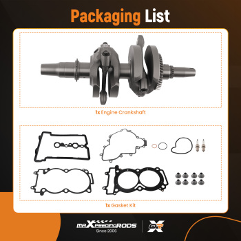 CrankshaftConnecting Rods Full Gasket Set compatible for Polaris RZR XP 1000 2014-2017