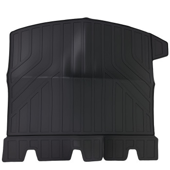 All Season Cargo Mat compatible for Ford Escape 2013-2019 Black TPE Trunk Bed Liner