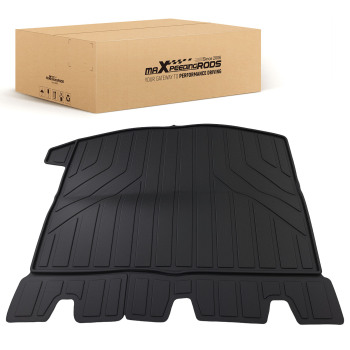All Season Cargo Mat compatible for Ford Escape 2013-2019 Black TPE Trunk Bed Liner
