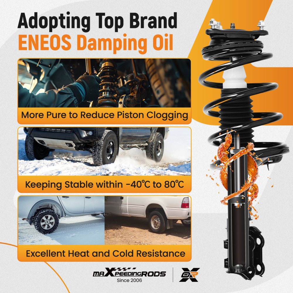 FrontRear Quick Complete Struts compatible for Hyundai Elantra Sedan 2007-2010 172305