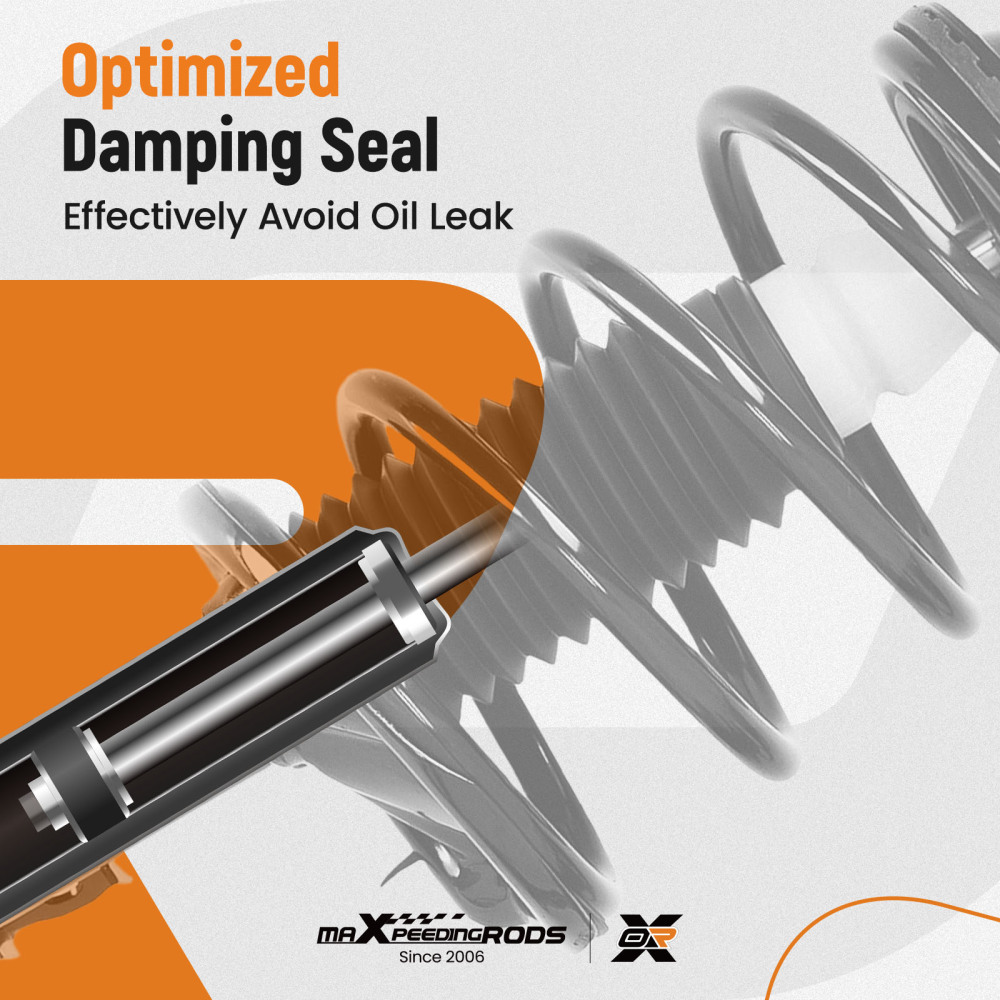 FrontRear Quick Complete Struts compatible for Hyundai Elantra Sedan 2007-2010 172305