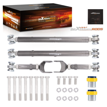 Adjustable Trailing Control Arms Kit compatible for GM A-Body 1967-1972 compatible for Chevelle Cutlass