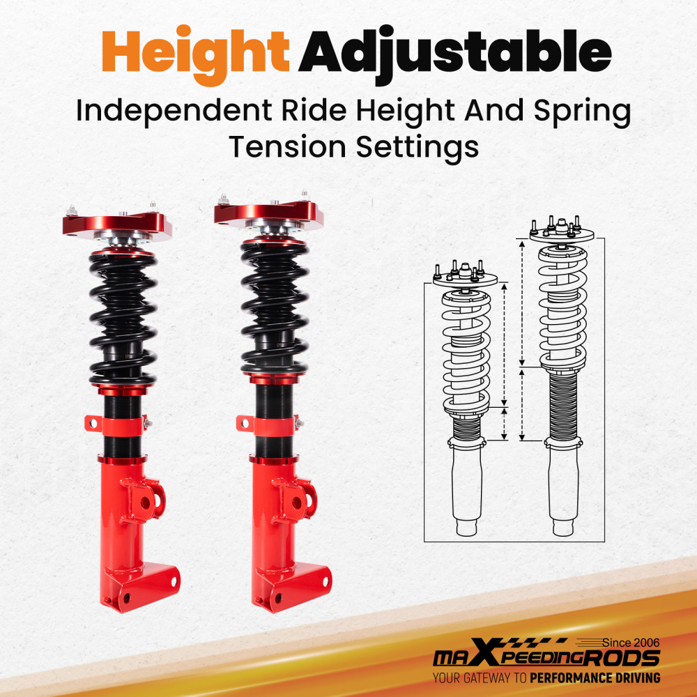 Coilovers Lowering Kit for W204 C180 C250 C300 08-14 RWD Sedan Shocks Absorbers
