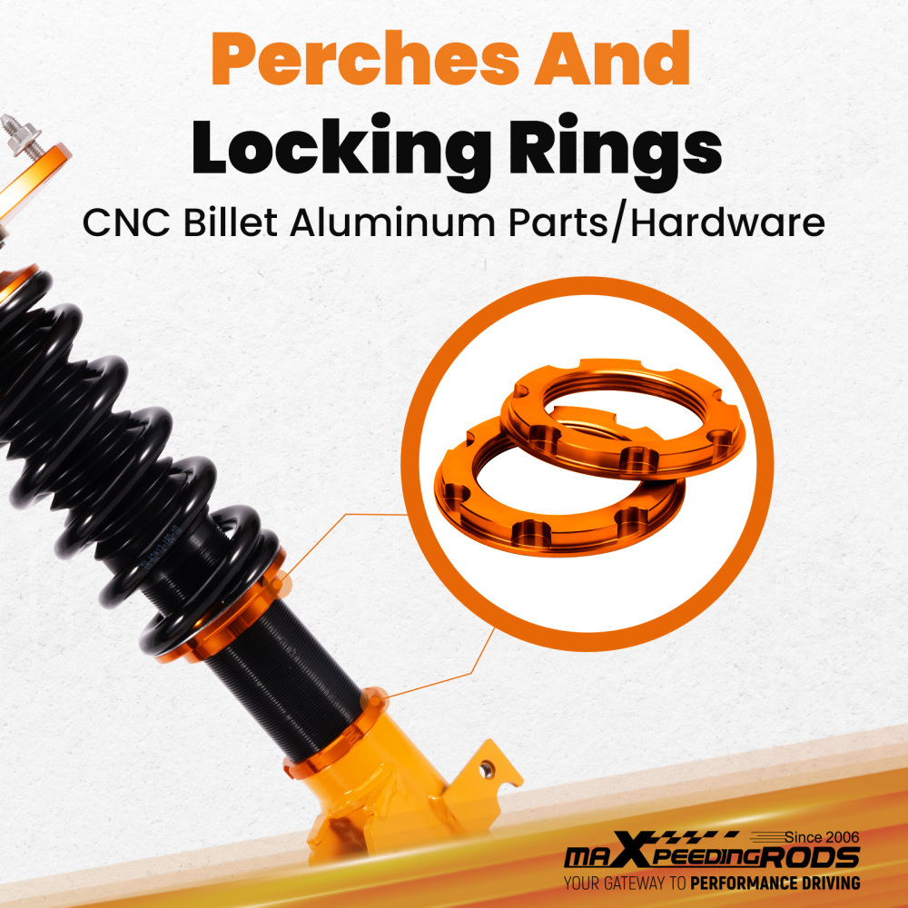 24 Click Damper Coilovers Lowering Suspension for Subaru Impreza WRXSTi 15-21