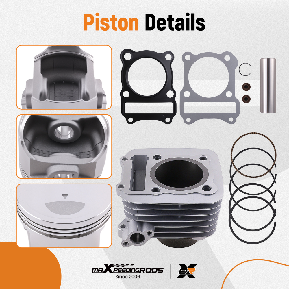 Kit Cilindro Pistone 62mm compatibile per Suzuki DR 125 GN 125 EN 125 GS 125 compatibile per Kreidler 125