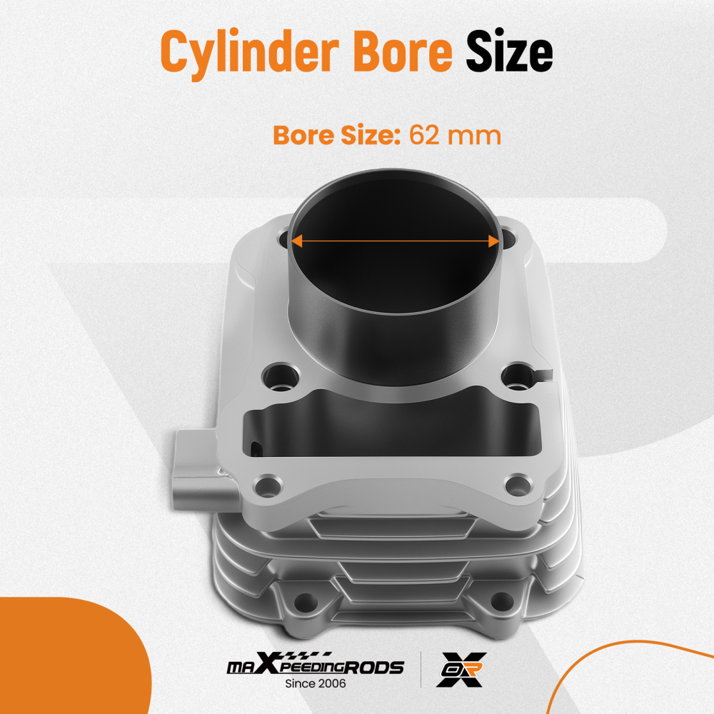 Kit Cilindro Pistone 62mm compatibile per Suzuki DR 125 GN 125 EN 125 GS 125 compatibile per Kreidler 125