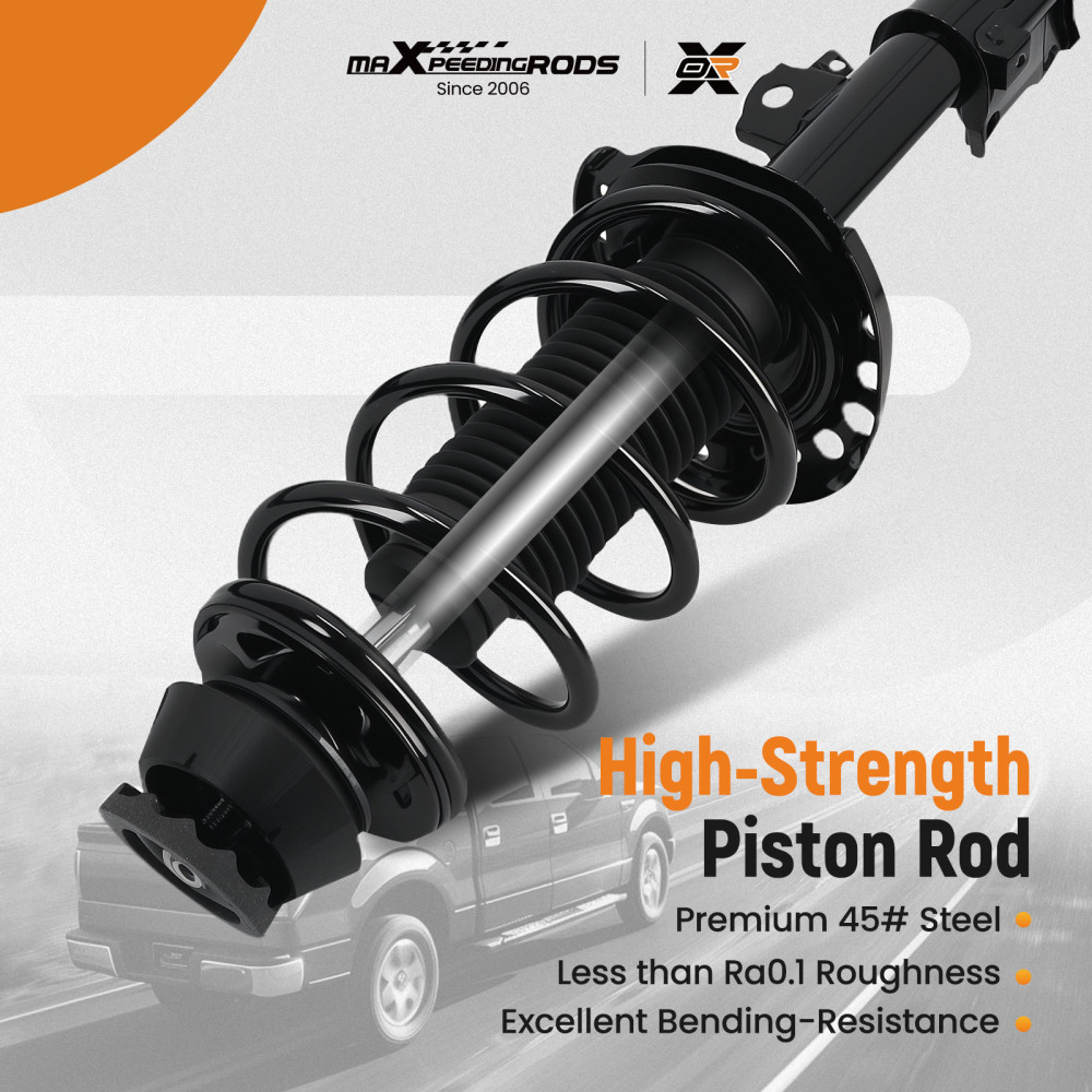 2x Complete Front Struts ShockCoil Springs Assembly compatible for Kia Soul 2010-2012