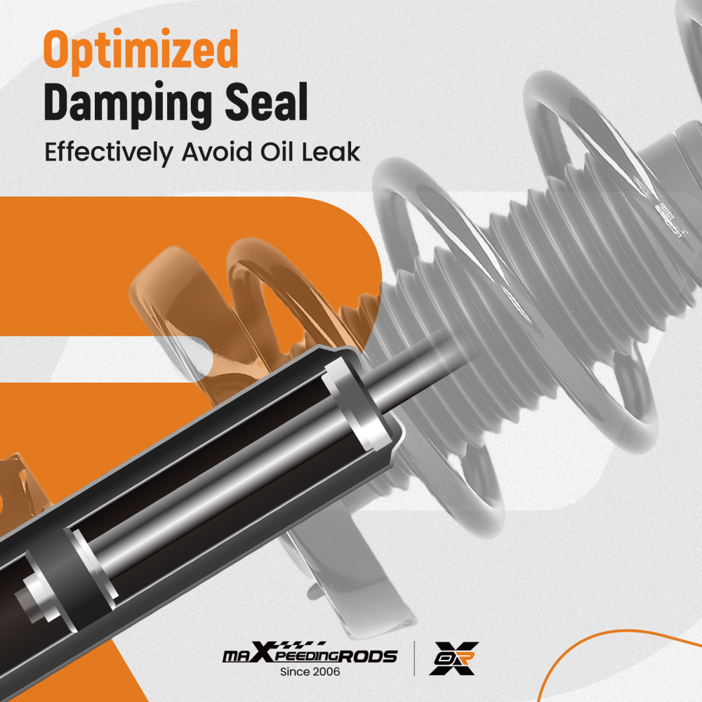 2x Complete Front Struts ShockCoil Springs Assembly compatible for Kia Soul 2010-2012