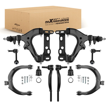 10x Front Control Arms Suspension Kit for 2003 compatible for Chevy Trailblazer compatible for EXT GMC Envoy