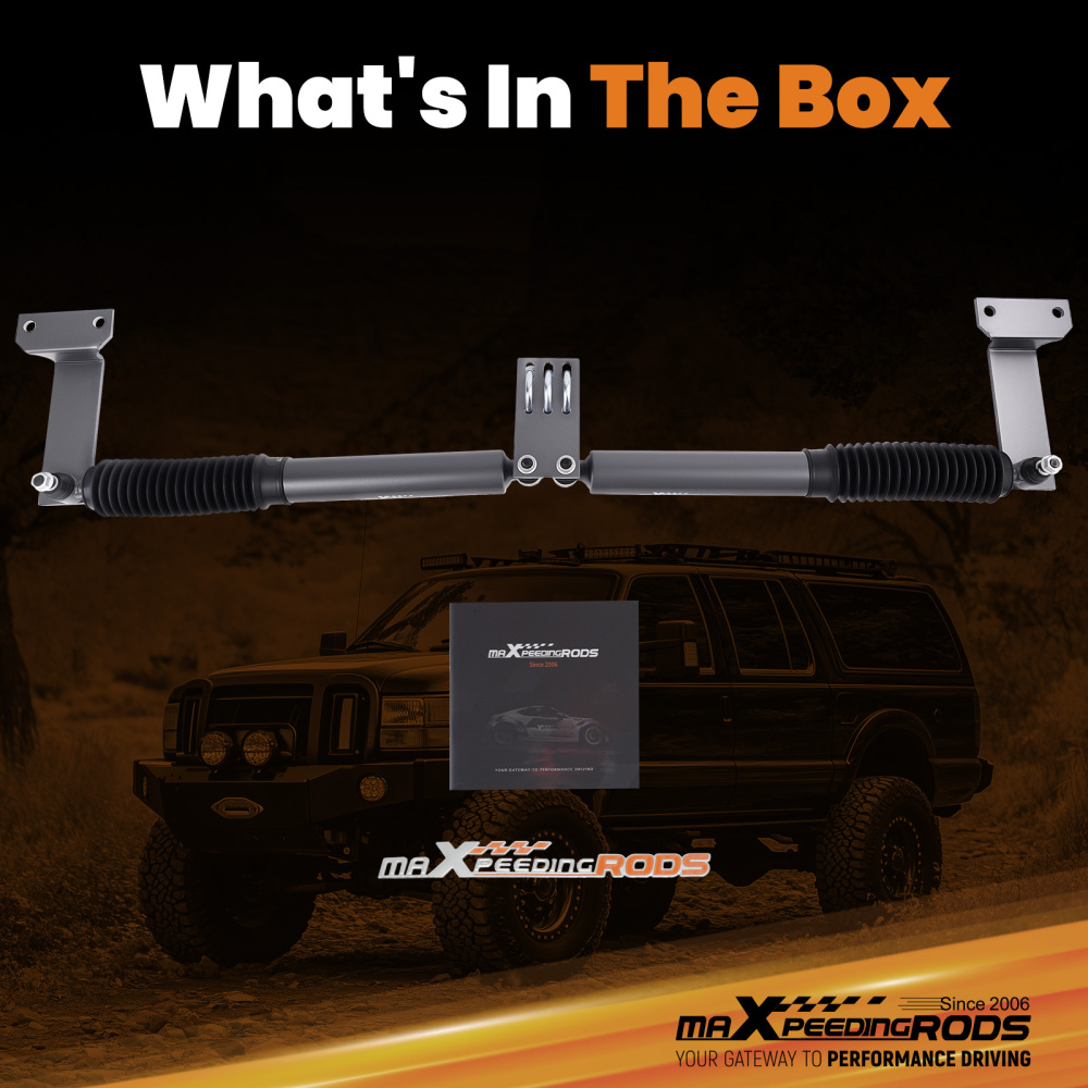 Dual Steering Stabilizer kit compatible for Ford F250 F350 compatible for Super Duty 1999-2004