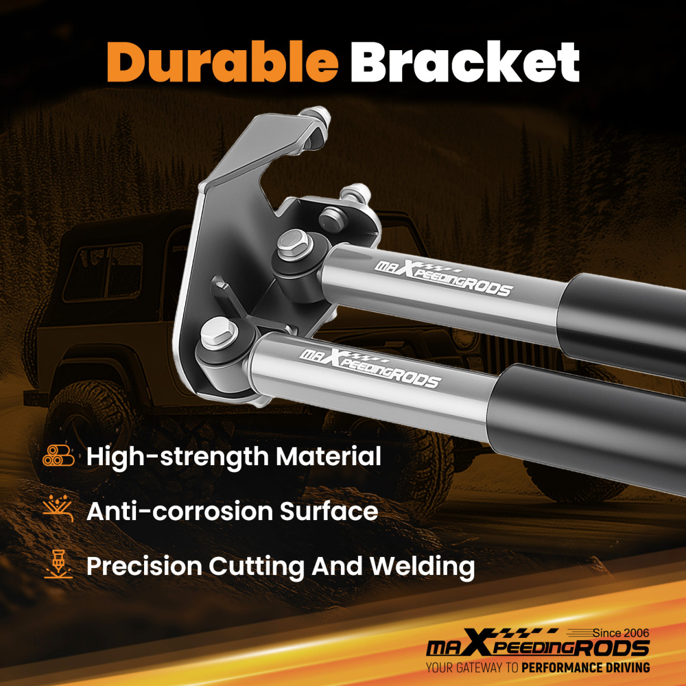 Compatible for Jeep YJ compatible for Wrangler 4WD Dual Steering Stabilizer Shock Absorber 1987-1995 AID