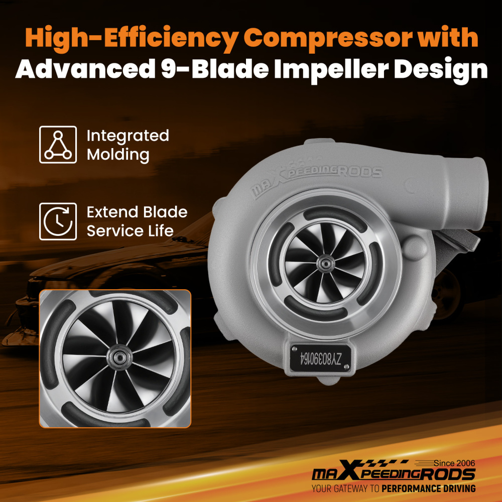 GT3037 GT3076 T3 V-Band Turbo up to 500BHP Turbocharger .82 A/r .60 Turbolader