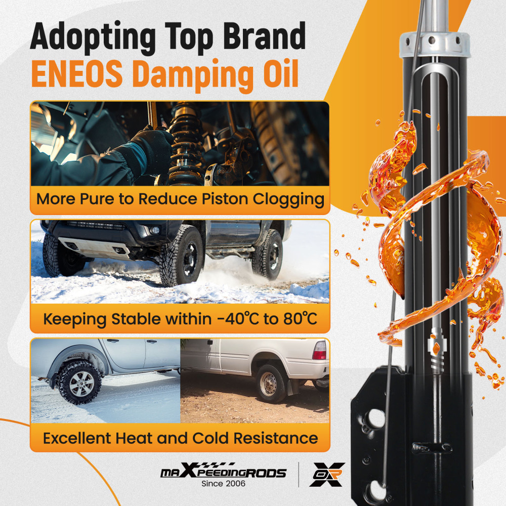 Front Shock Absorbers compatible for Ford Mustang 1994-2004 Base 3.8L 2003-2004 4.6L Base