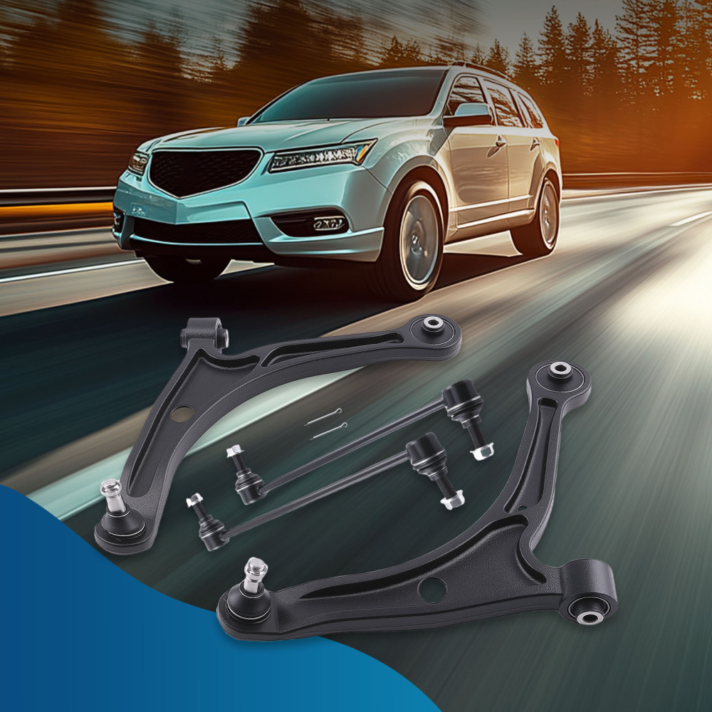 Front Lower Control Arms w/Ball Joint Sway Bars for 2006 2007 2008 compatible for Honda Pilot