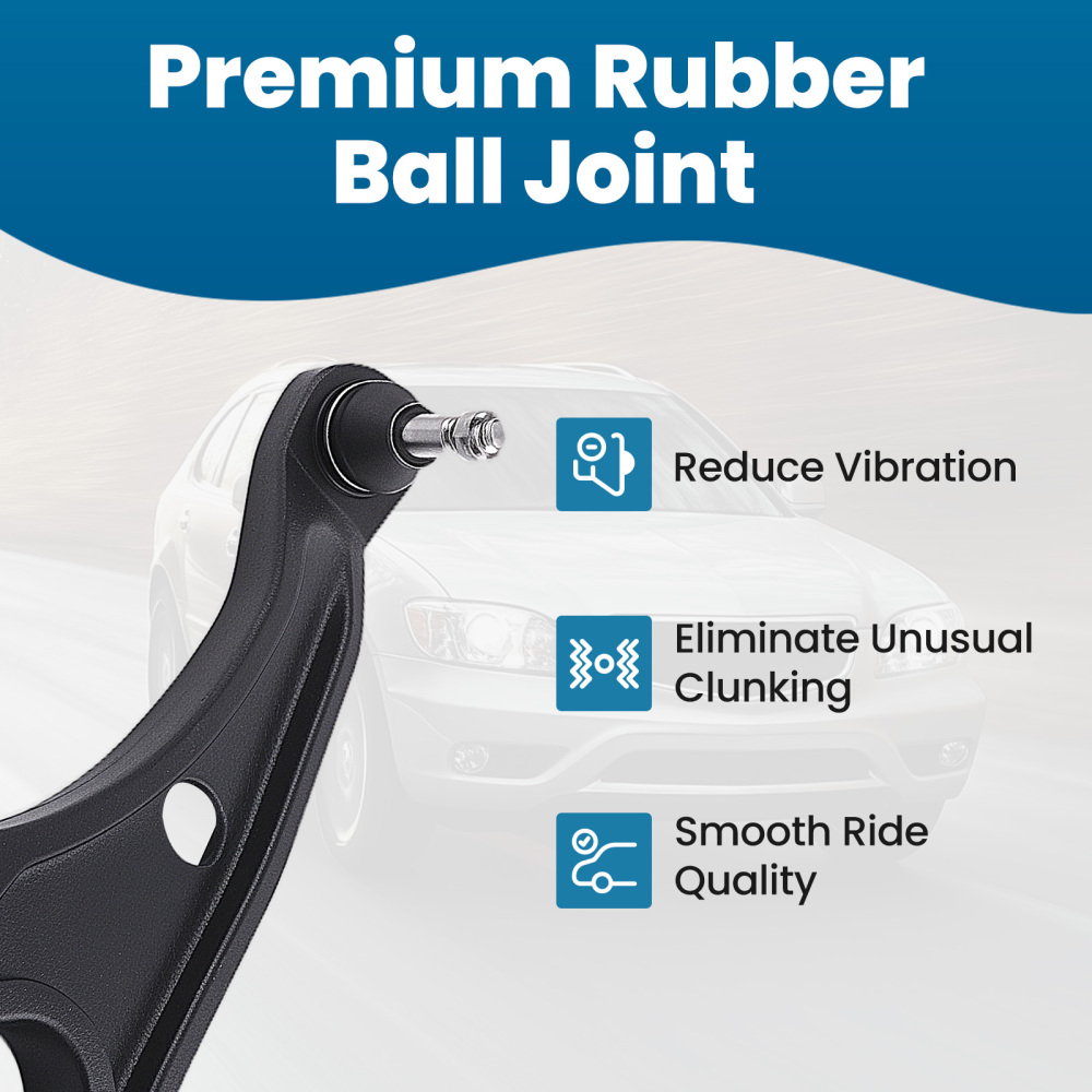 Front Lower Control Arms w/Ball Joint Sway Bars for 2006 2007 2008 compatible for Honda Pilot