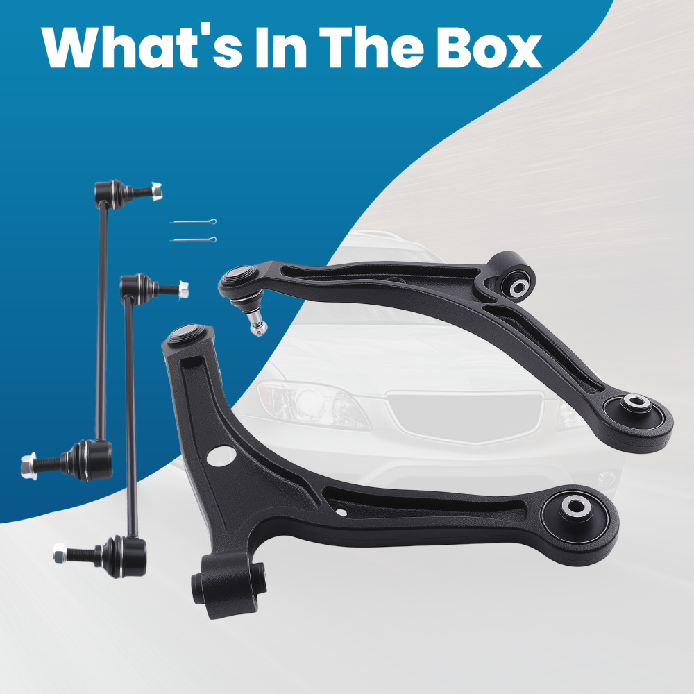 Front Lower Control Arms w/Ball Joint Sway Bars for 2006 2007 2008 compatible for Honda Pilot