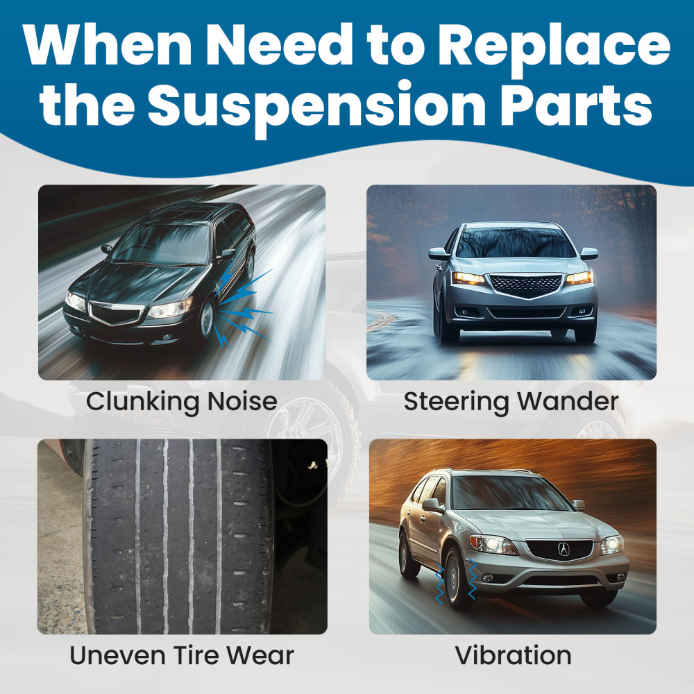 Front Lower Control Arms w/Ball Joint Sway Bars for 2006 2007 2008 compatible for Honda Pilot