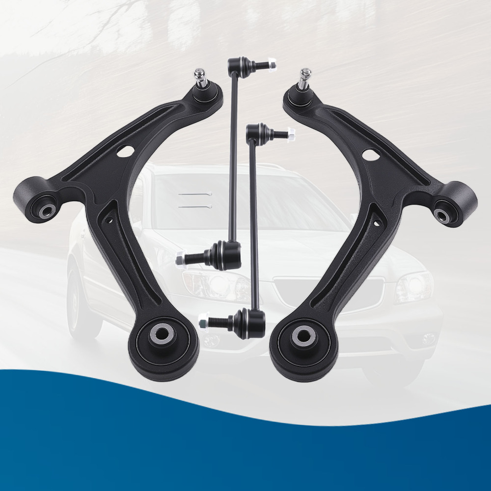 Front Lower Control Arms w/Ball Joint Sway Bars for 2006 2007 2008 compatible for Honda Pilot