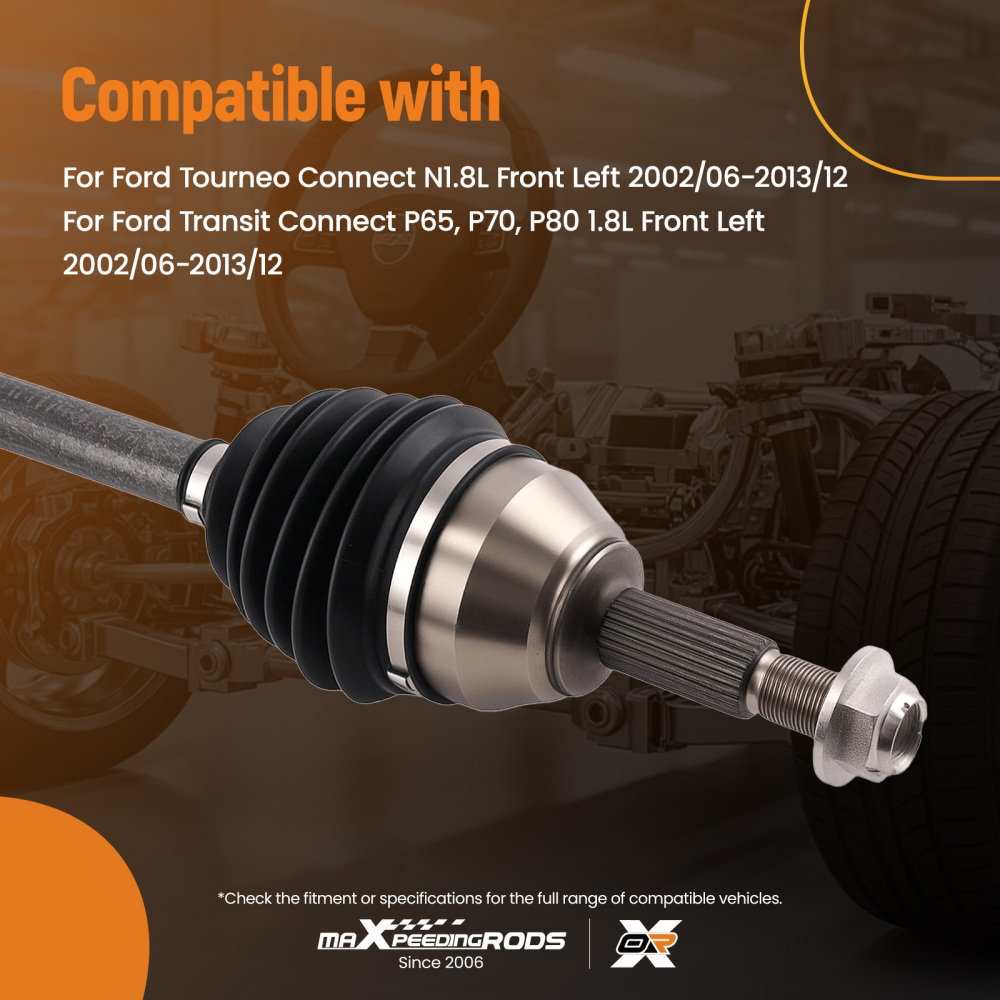 DRIVESHAFT NEAR/SIDE compatible for FORD TRANSIT CONNECT-TOURNEO CONNECT 2002gt;2013