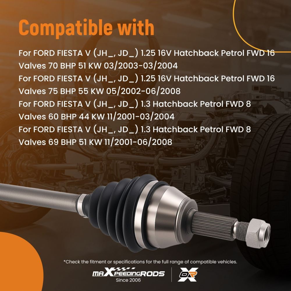 Albero di Trasmissione compatibile per Ford Fiesta V 1.3 60CV 2001-2004 1822711