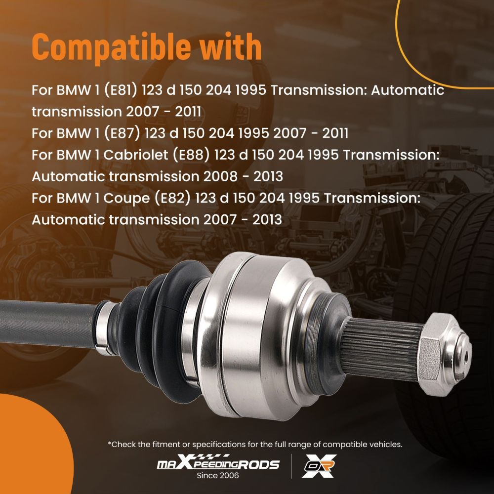 Albero di Trasmissione compatibile per BMW 1 E82 Coupé 123i 2007-2013 669354