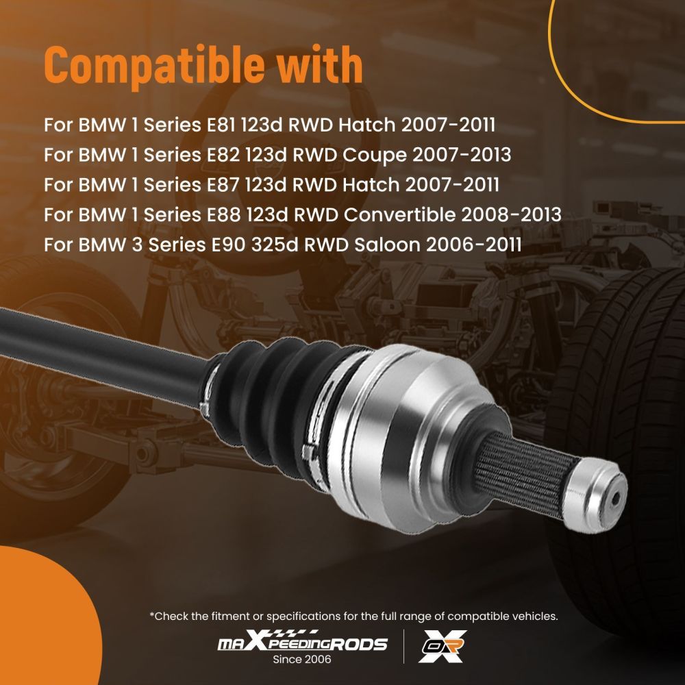 Albero di Trasmissione compatibile per BMW Serie 3 E90 335d Berlina 2006-2011 33217561789