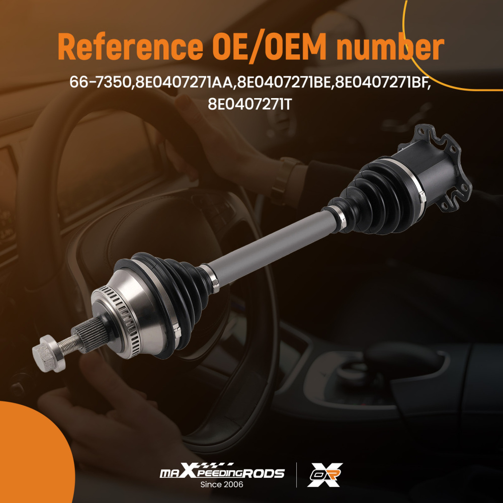 DRIVE SHAFT compatible for SEAT AUDI A4/B7/Convertible/B6 BWE 2.0L 4cyl EXEO ST
