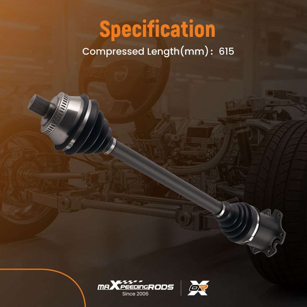 Albero CV Anteriore Destro compatibile per Audi S4 V8 4.2L 2004-2008 8E0407452JX Manuale