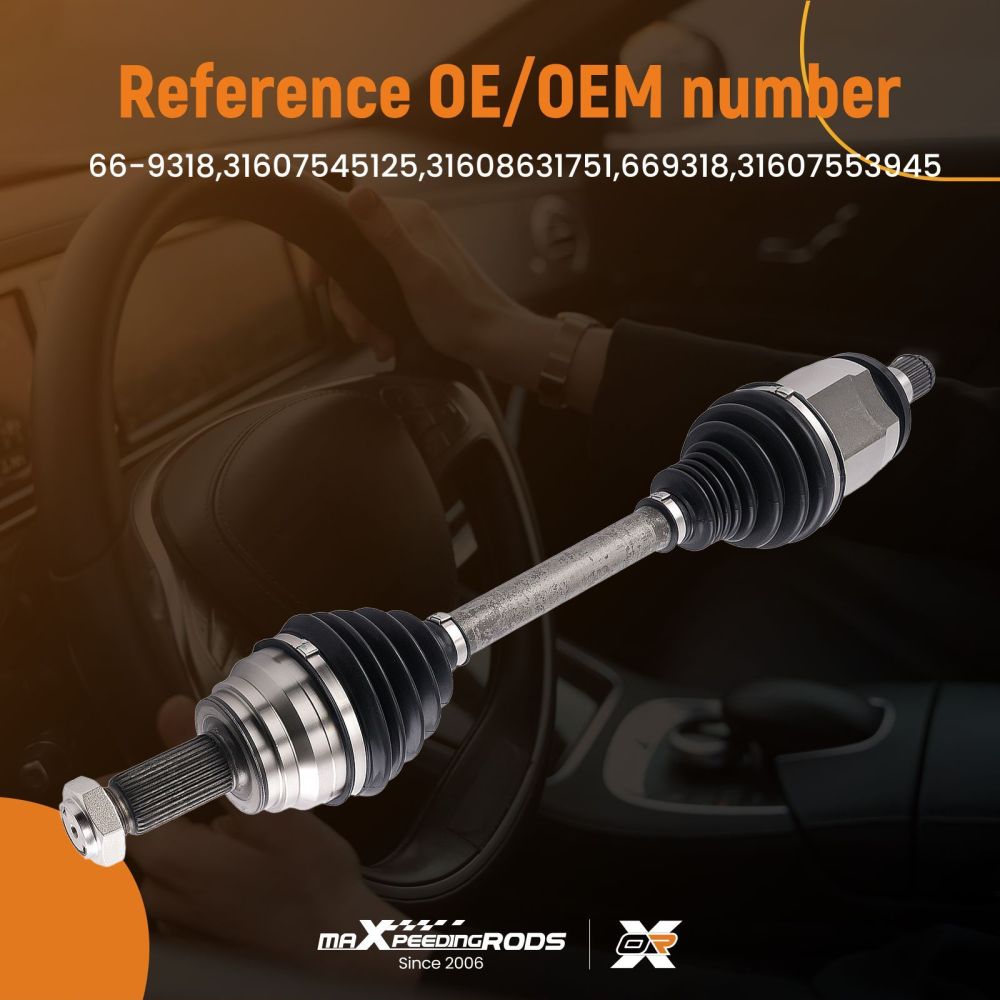 Assemblaggio Semiasse CV Anteriore Sinistro compatibile per BMW X5 E70 3.0L 2007-13 66-9318