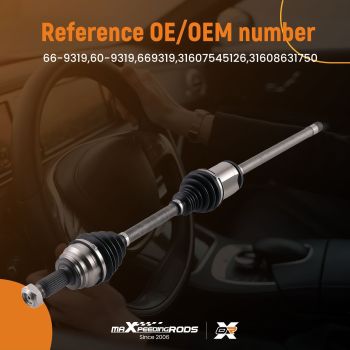 DRIVESHAFT OFF/SIDE compatible for BMW X5-X6 3.0-4.8-30-35-48-50 D-i-SD-Si 2006gt;2014
