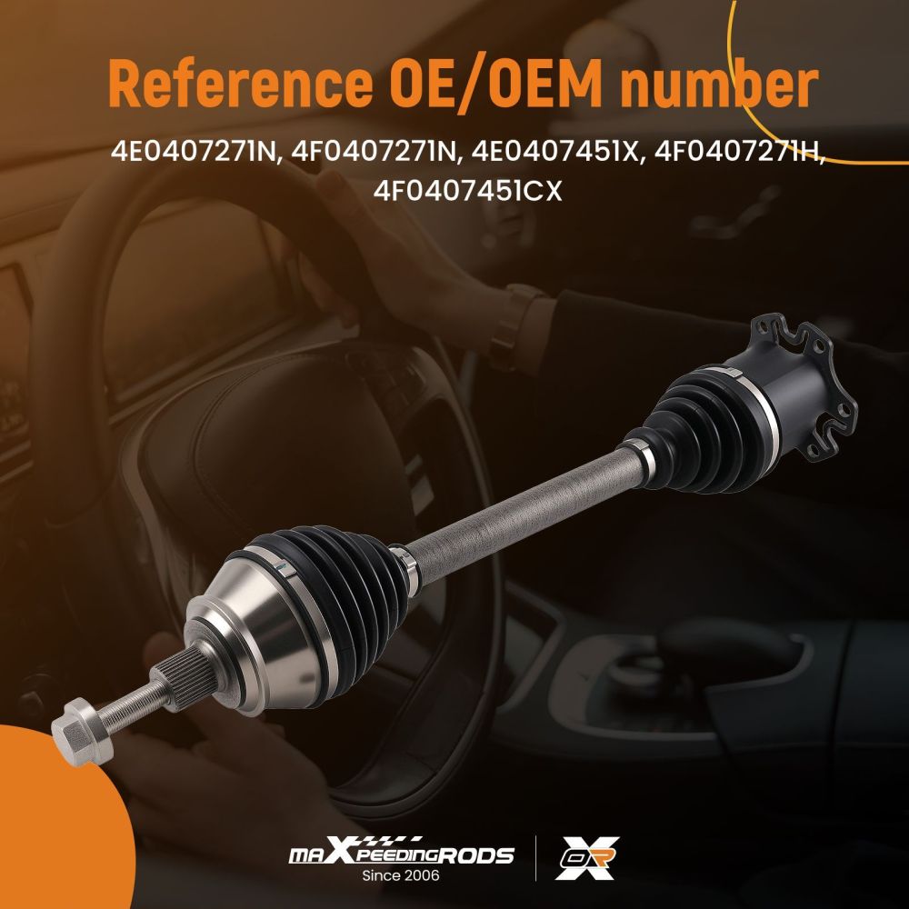 Semiasse CV Anteriore compatibile per Audi A6 C6 2.0 TDI/TFSI Berlina 2004-2011 4F0407451BX