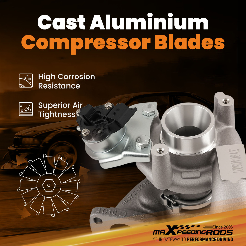 Turbo Turbolader compatible for Ford Peugeot Citroen Berlingo 207 208 Fiesta C3 C4 1.6 HDi