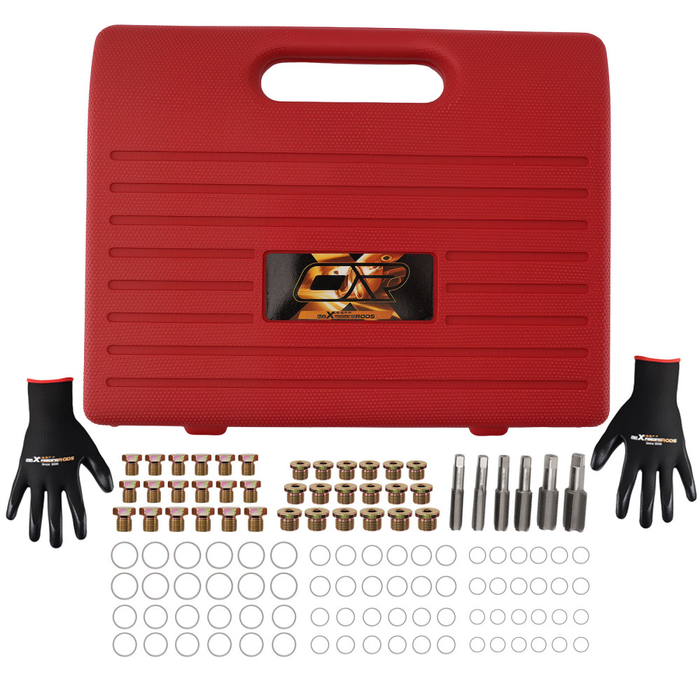 114PC Oil Pan Thread Repair Kit for Passenger Cars Light Trucks M13-M22 Steel