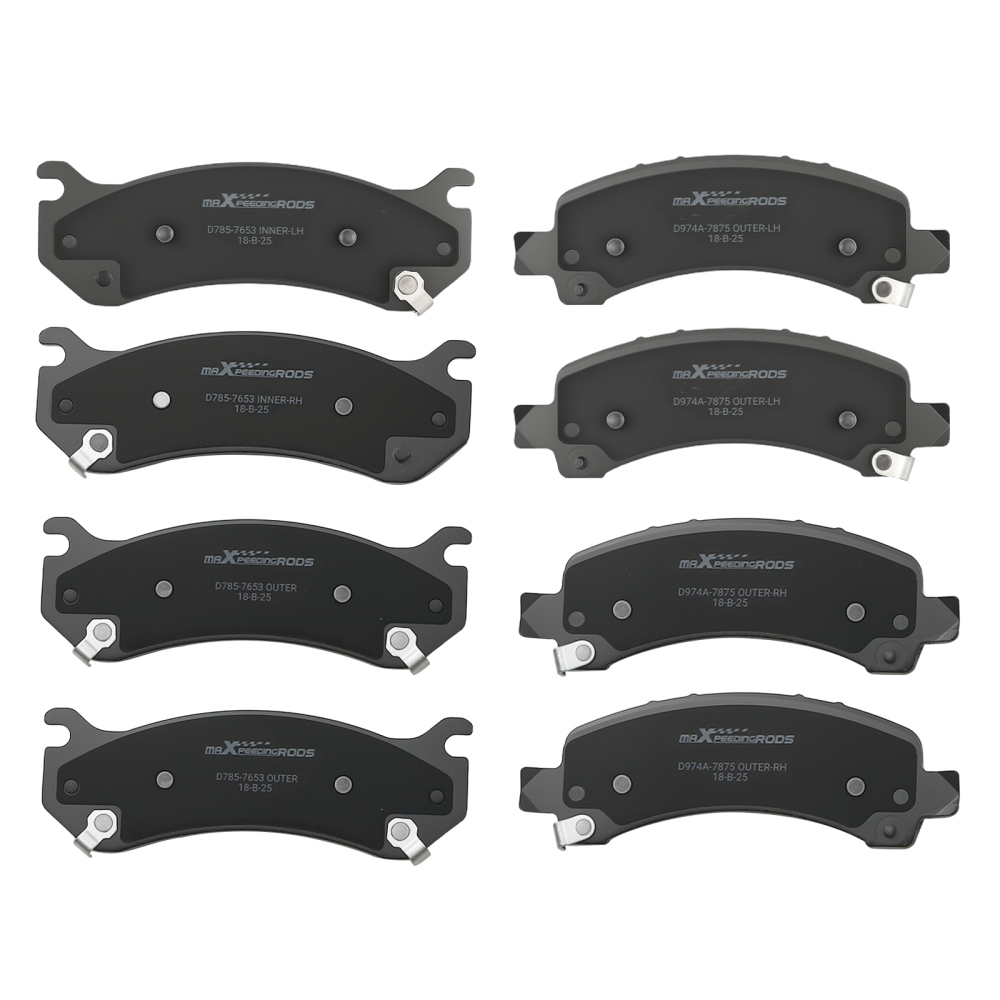Front Rear Brake Rotors+Calipers w/Pads compatible for Cadillac	Escalade/Chevy Tahoe 2002