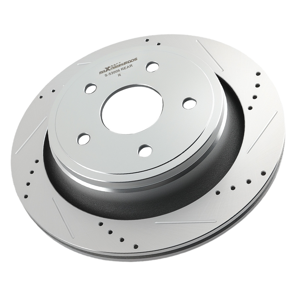 Rear Brake Rotors+Calipers w/Pads compatible for Dodge Ram 1500 2005-2010/Compatible for Ram 1500 2011-18