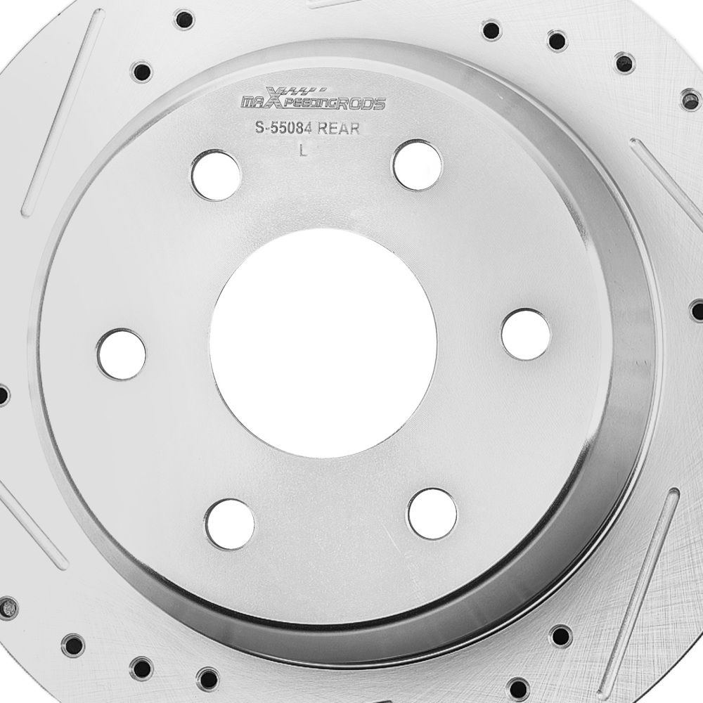 Rear Brake Rotors+Calipers w/Pads compatible for Cadillac Escalade/Chevrolet Tahoe 2002