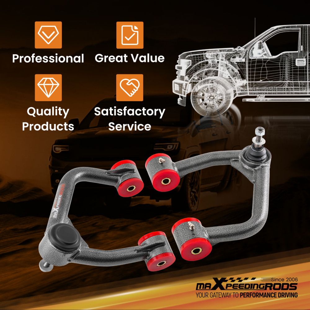 2-4 Lifted Front Upper Control Arms Pair for 2019 2020 2021-2023 compatible for Ford Ranger