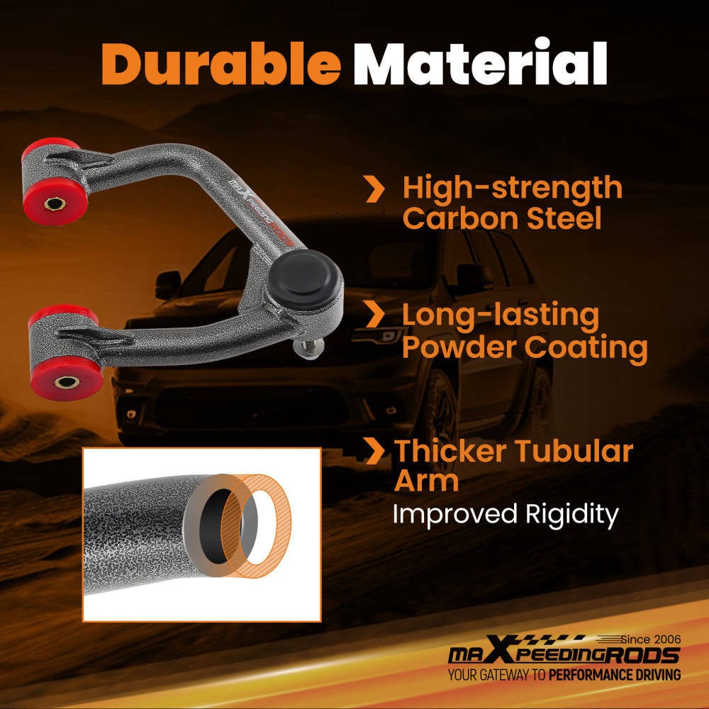 2-4 Lifted Front Upper Control Arms Pair for 2019 2020 2021-2023 compatible for Ford Ranger