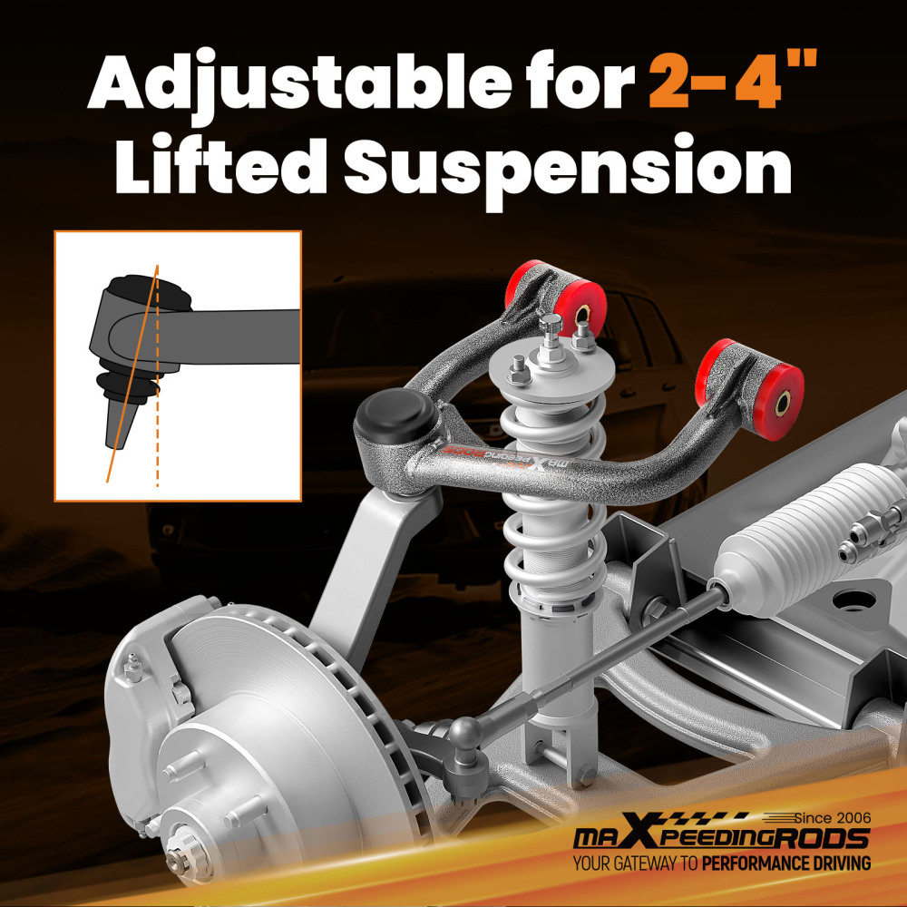 2-4 Lifted Front Upper Control Arms Pair for 2019 2020 2021-2023 compatible for Ford Ranger