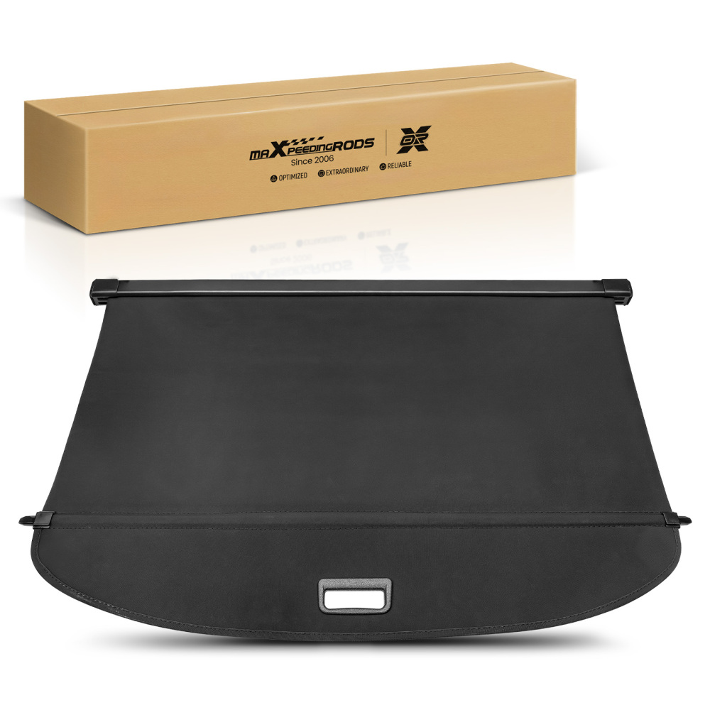 Black Cargo Cover compatible for Lexus RX350 RX450h 2016-2022 Retractable Parcel Shelf