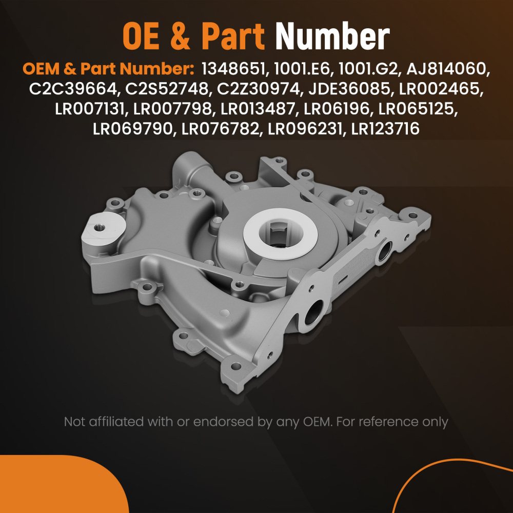 Pompa olio motore compatibile per Citroën C5 III C6 compatibile per Peugeot 407 2.7 HDi LR002465 LR007131
