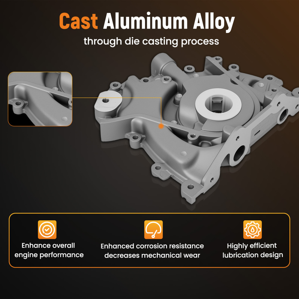 Pompa olio motore compatibile per Citroën C5 III C6 compatibile per Peugeot 407 2.7 HDi LR002465 LR007131