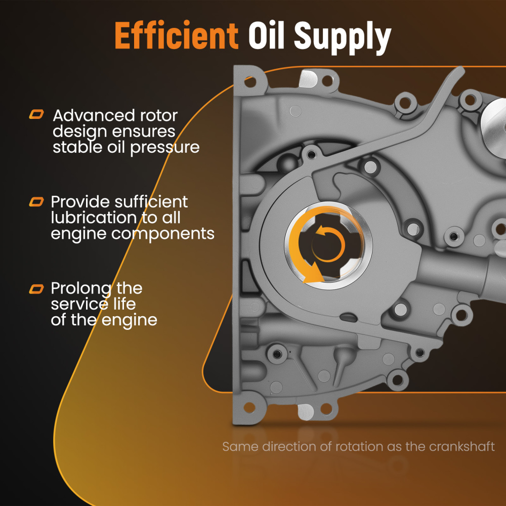 Pompa olio motore compatibile per Citroën C5 III C6 compatibile per Peugeot 407 2.7 HDi LR002465 LR007131