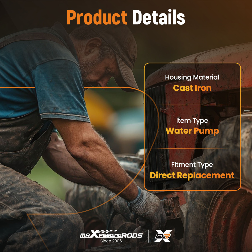 Water Pump Assembly for JCB 406 ConstructionWheel Loader 41312784