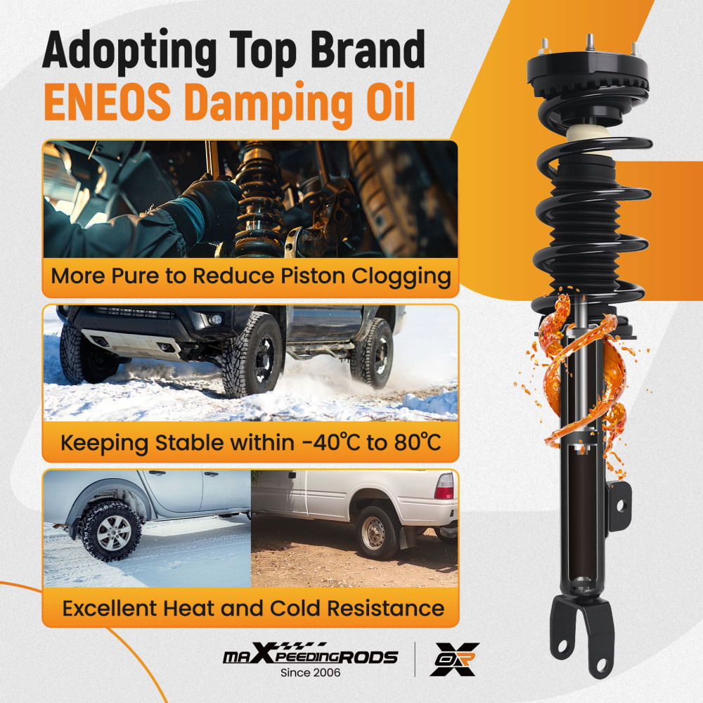 2x Front Struts Shocks w/Coil Spring compatible for Dodge Charger RWD 2012-2018 3.6L 5.7L