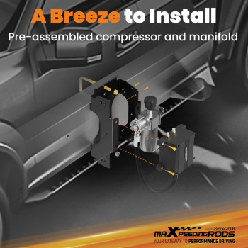 Wirless Universal Air shock Compressor Dual-Path Controller Kit for Vans Pickups