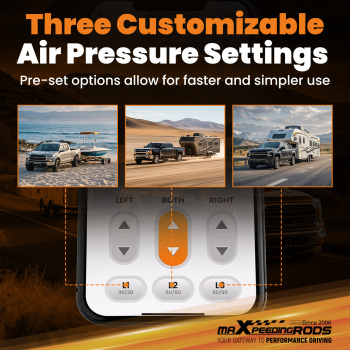 Wirless Universal Air shock Compressor Dual-Path Controller Kit for Vans Pickups